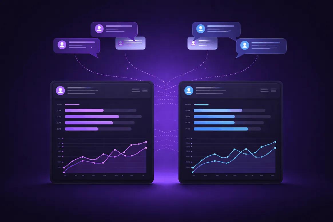 Eligible social content compared using accessible evidence