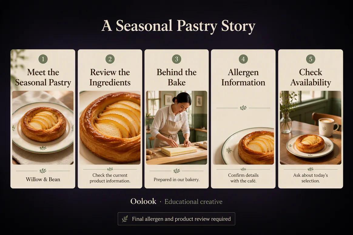 Oolook displaying an educational small-business carousel