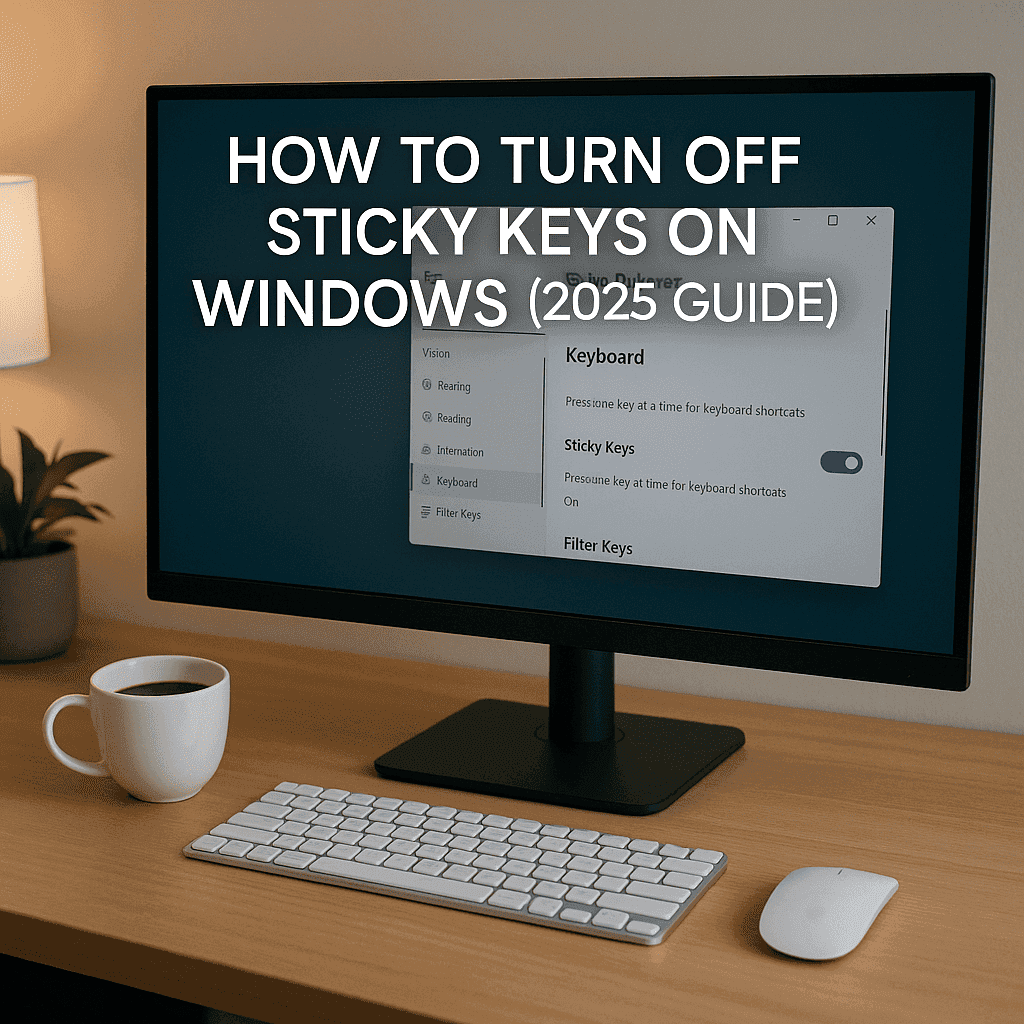 How to Turn Off Sticky Keys on Any Windows Version (2025 Guide)
