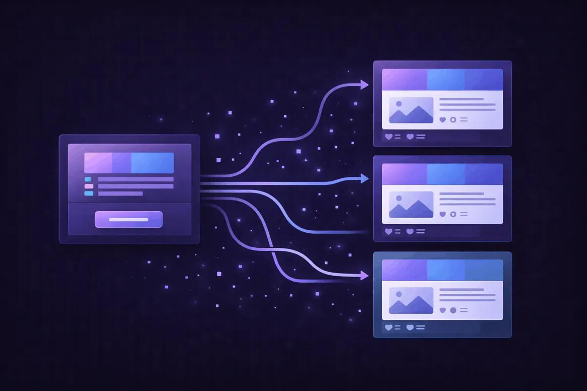 Oolook AI preparing content using a reusable brand voice