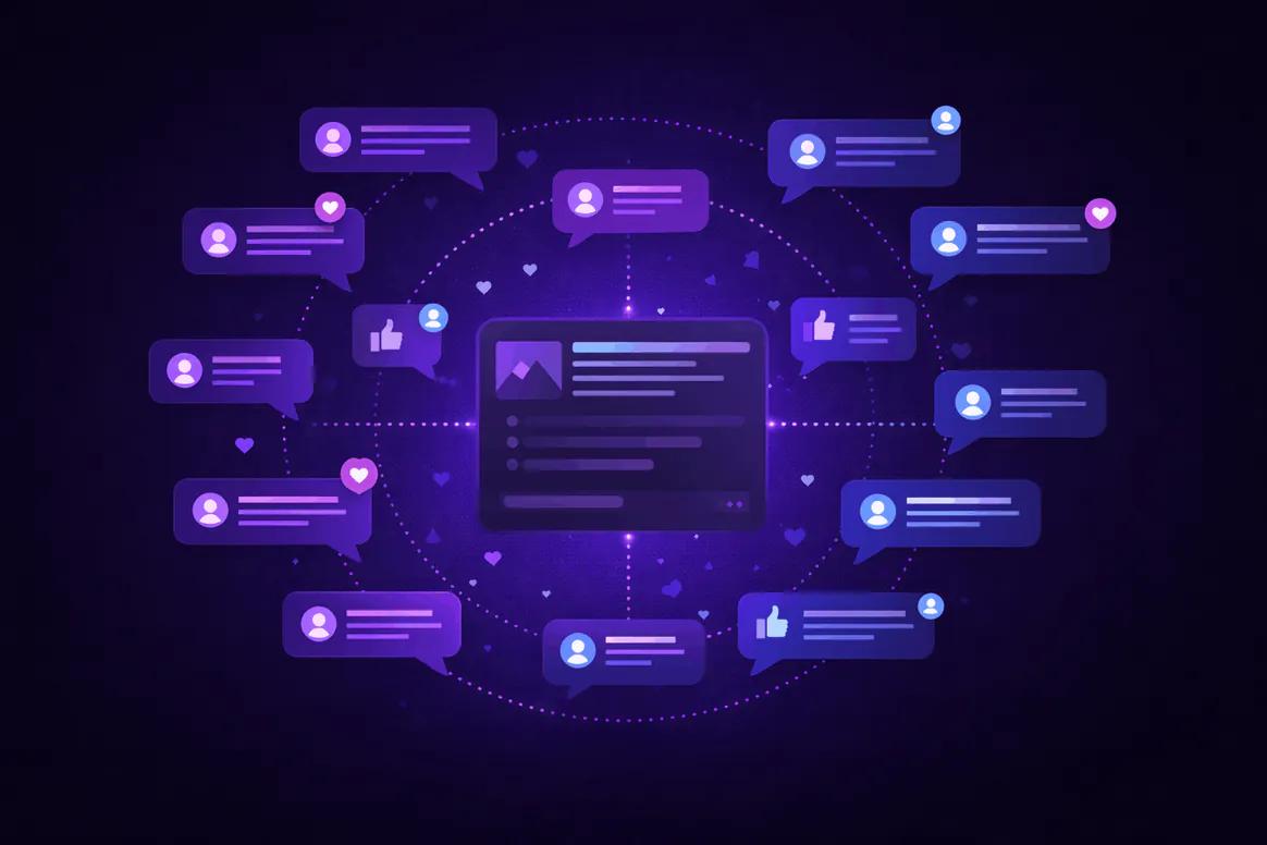 Community engagement content prepared inside Oolook