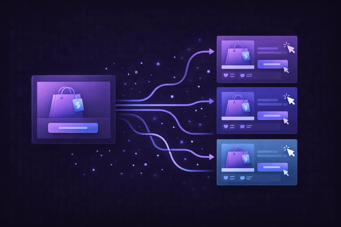 Product campaign copy and creative prepared in Oolook