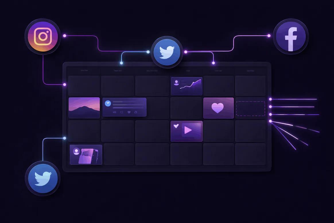 Sales campaign content prepared for controlled social publishing